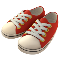 Zapatillas rojas