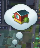 Bocadillo de Pensamiento de Simcity BuildIt
