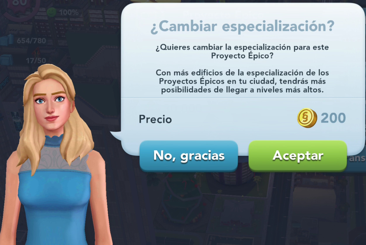 Truco Intermedio: Cambia a la especialización que más te interese para realizar un Proyecto Épico