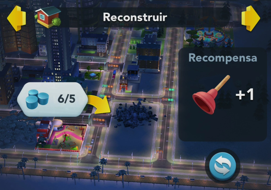 Reconstruir Casco Verde en Simcity BuildIt