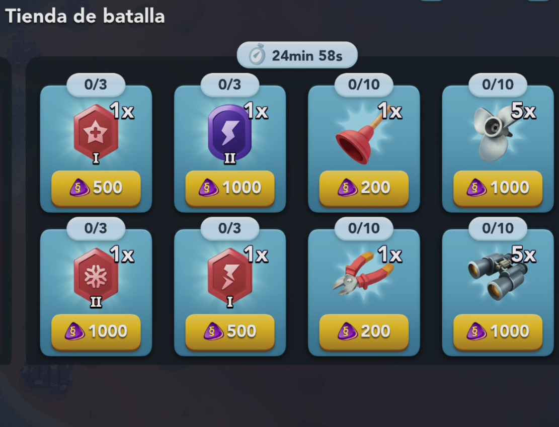 Truco Intermedio: Nunca compres herramientas de batalla en la tienda de batalla
